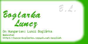 boglarka luncz business card